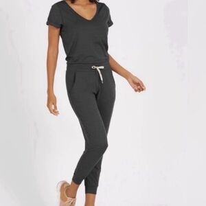 Vuori Women's Charcoal Jumpsuit